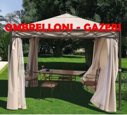 assortimento gazebi e ombrelloni